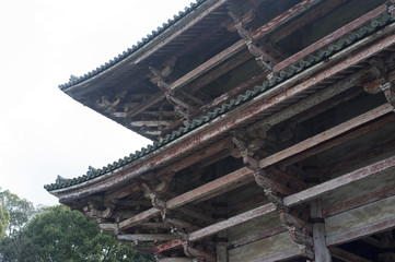 Wooden temple gate