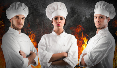 Professional team chef