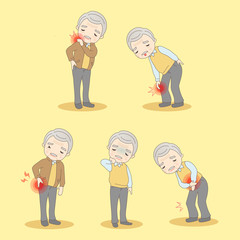  old man have body aches