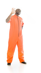 Model in studio isolated on white background full length