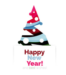 Christmas and New Year promotion banner design