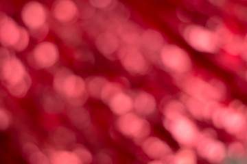 Abstract blurred bokeh red light