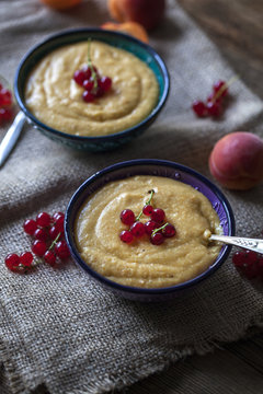 Apricot Vanilla Millet Pudding