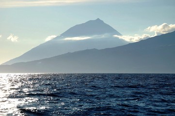 Paisagem da ilha do Pico, Açores, Portugal
