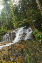 Obraz premium beautiful in nature Kanching Waterfall located in Malaysia, amaz