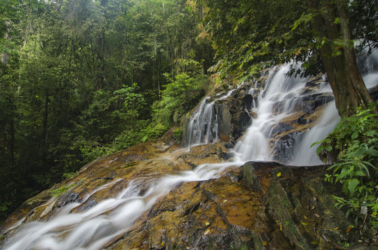 beautiful in nature Kanching Waterfall located in Malaysia, amaz