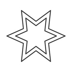 star shape icon. sketch and draw design. vector illustration