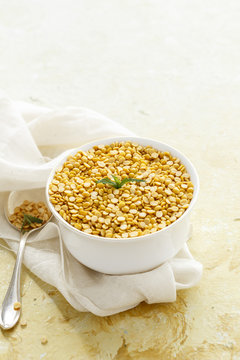 Skinned and split pigeon peas