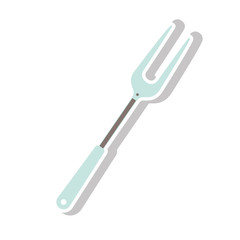 fork cooking bbq and grill utensil icon. Steak house food and restaurant theme. Isolated design. Vector illustration