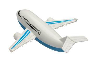 toy plane isolated on white background