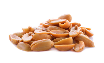 group of peeled peanuts