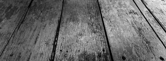 black and white old wooden planks blackground