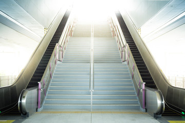 tunnel Staircase going up to the light