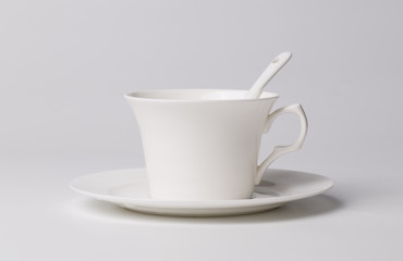 Coffee cup on the white background