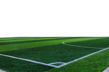 Obraz premium Corner football field background