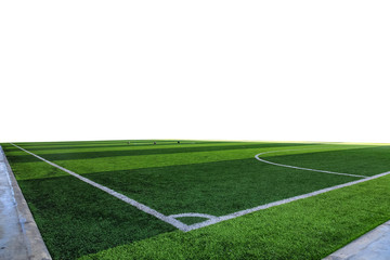Obraz premium Corner football field background