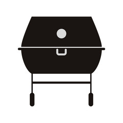 bbq grill  icon. Steak house food and restaurant theme. Isolated design. Vector illustration