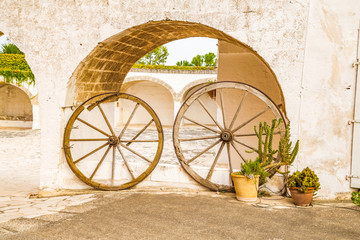 antique wagon wheels © Vivida Photo PC