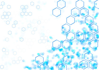 geometric Hexagon abstract vector background