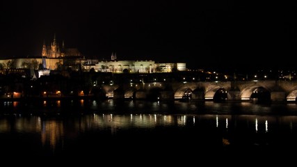 Night scene of Prague panorama
