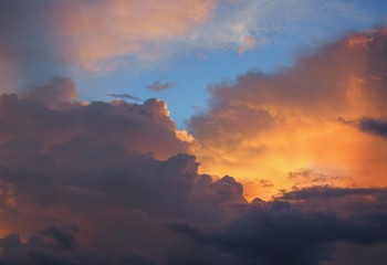Sunrise. Colorful Sky and Cloud, Beautiful nature sky soft cloud