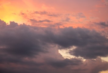 Sunrise Colorful Sky and Cloud, Beautiful nature sky soft cloud