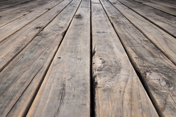 Old wood Floor Texture Pattern. Selectiv focus.