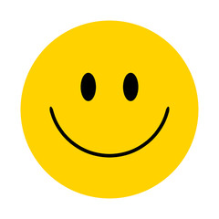 Smiley. Vector happy face - obrazy, fototapety, plakaty