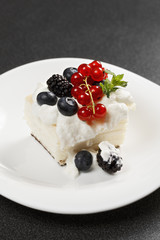 Cremeschnitte closeup