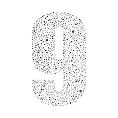 Number zero logotype vector design. Illustration.