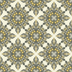 Seamless vector pattern design made in old vintage style