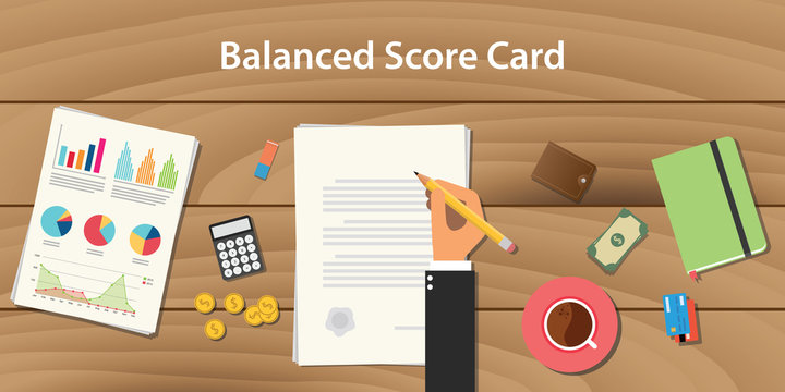 balance score card concept illustration