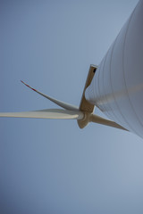 Windturbine at sunny day