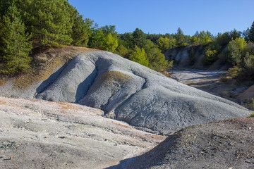 Small sulfur volcano Kosel, Ohrid lake, FYRM, Macedonia