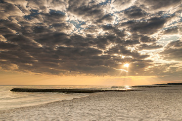 beautiful view of Polish Baltic Sea