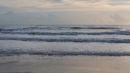 beautiful landscape summer sea with clean sand beach