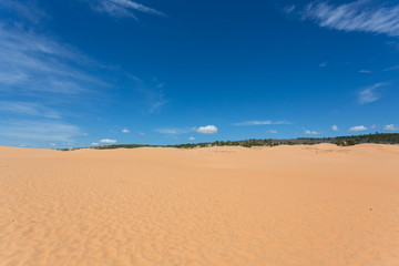 red sand dune desert in Mui Ne, Vietnam