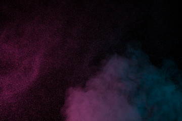 Blue violet water vapor