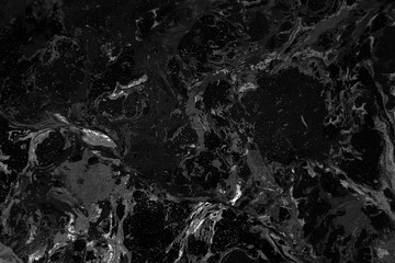 Dark black marble surface