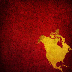 aged America map vintage