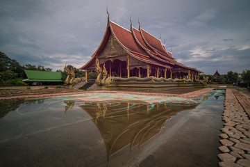 Sirindhorn Wararam Phu Prao Temple (Wat Phu Prao) one of the iconic landmark for tourist in Ubon Ratchathani province of Eastern Thailand.