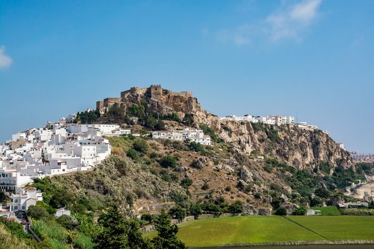 View of the castle of Salobrena (Castillo De Salobre&ntilde;a), Spain 