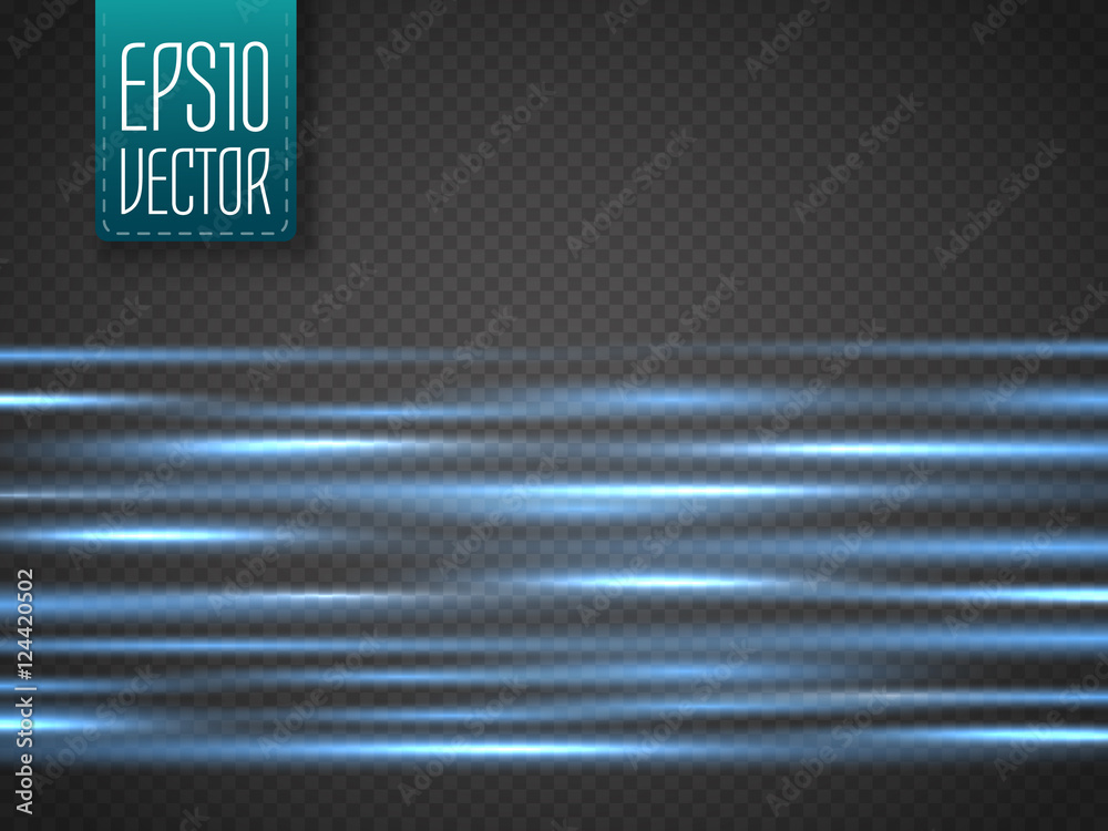 Poster abstract blurry motion lines isolated on transparent background.