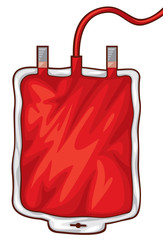 illustration of a blood bag