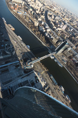 View down skyscraper