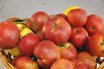 Fototapeta na wymiar beautiful red apples