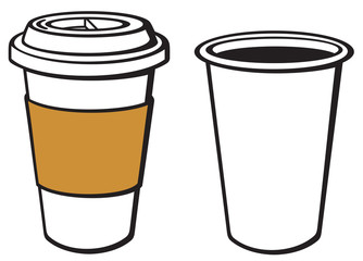 paper cup of coffee