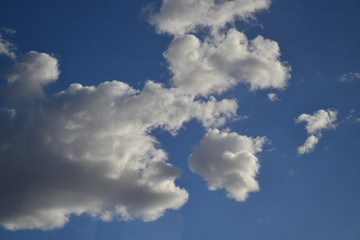 Clouds over blue sky
