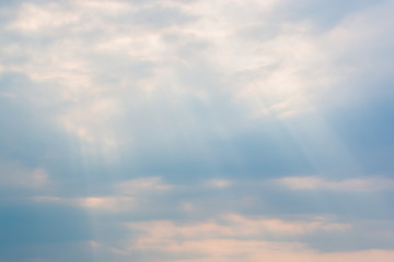 dark cloud cover sun in concept explode sky background.