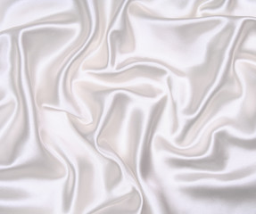 Smooth elegant white silk as wedding background